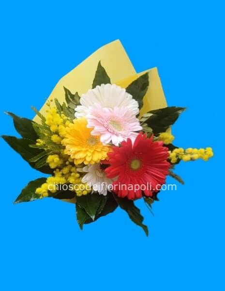 Bouquet gerbere mimose