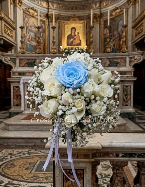 Bouquet Rosa Azzurra del Carmine