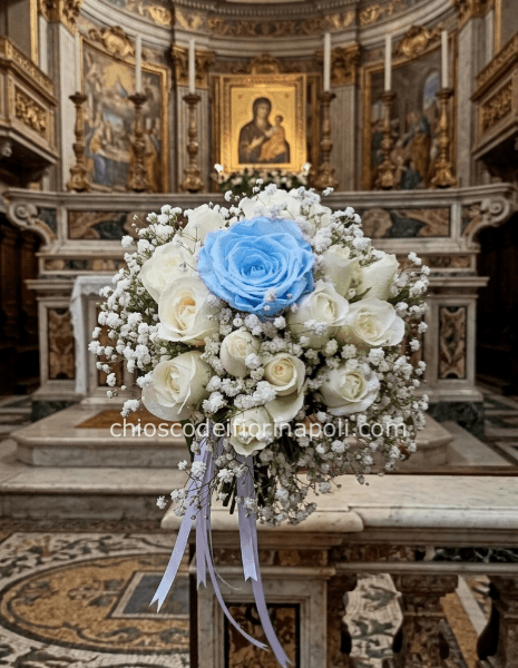 Bouquet Rosa Azzurra del Carmine